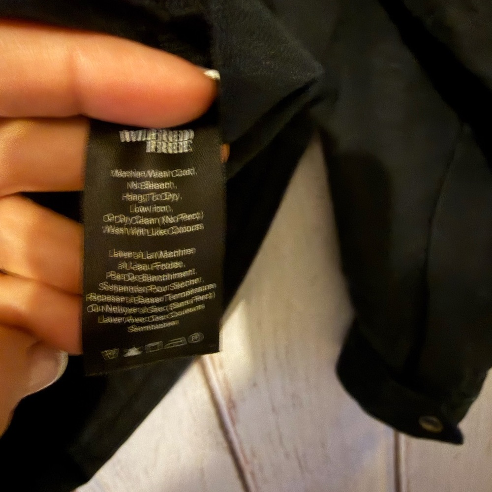 Wilfred Free Rayder Moto Utility Jacket Linen Blend Black Size Small - Picture 7 of 10